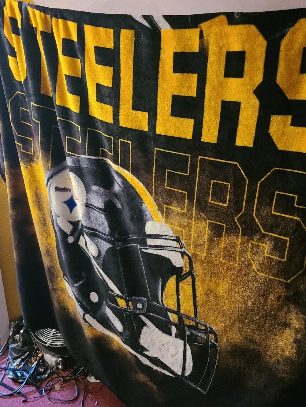 PITTSBURGH STEELERS BIG PLUSH THROW BLANKET 80X60